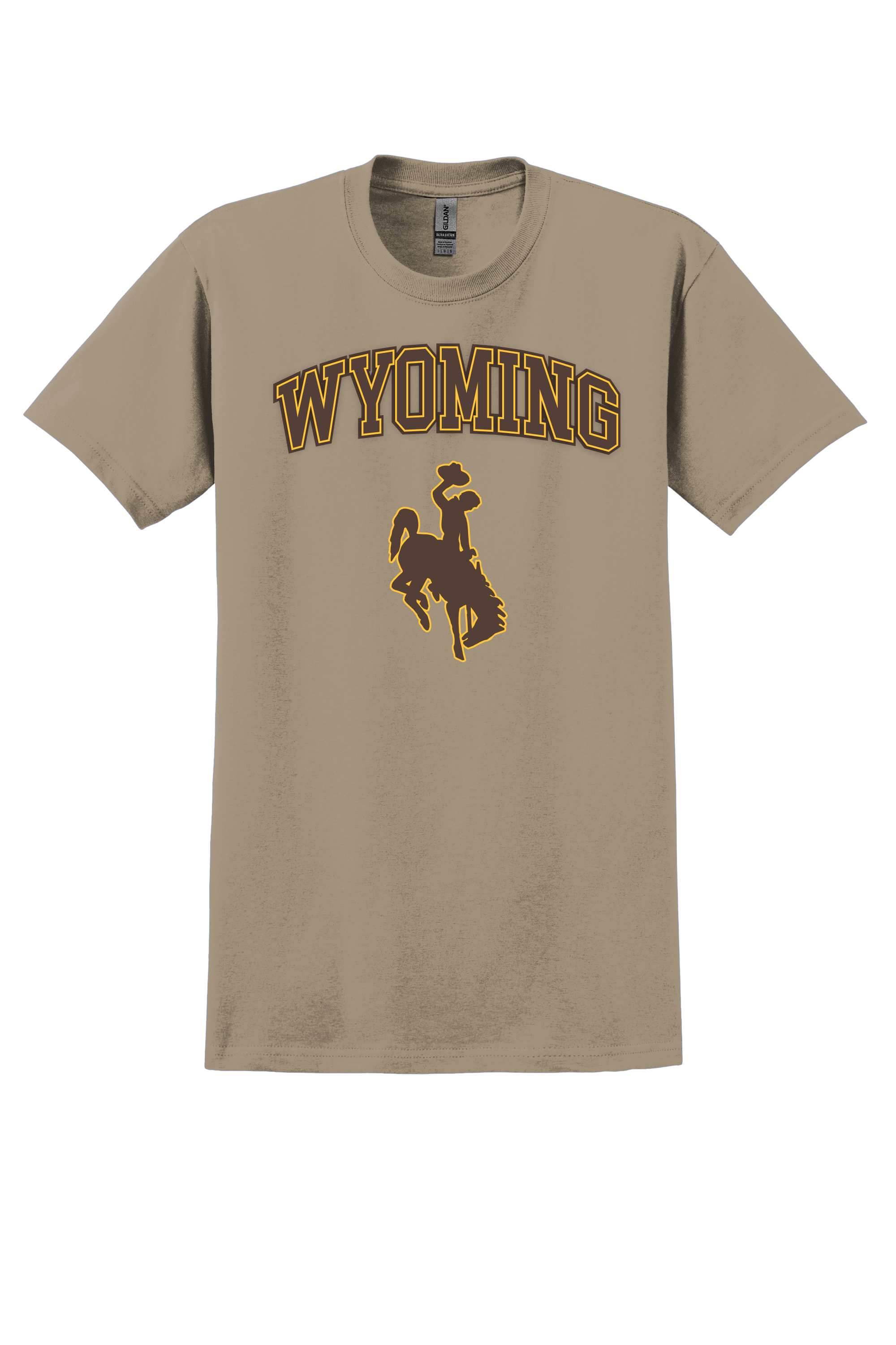  University of Wyoming T-shirt- Tan