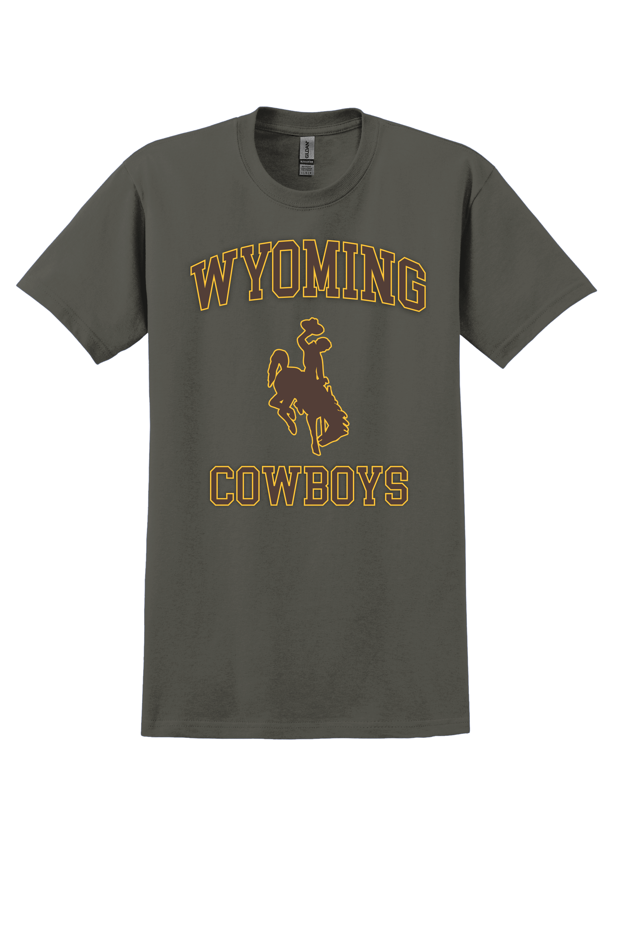 Wyoming Cowboys T-shirt- Olive