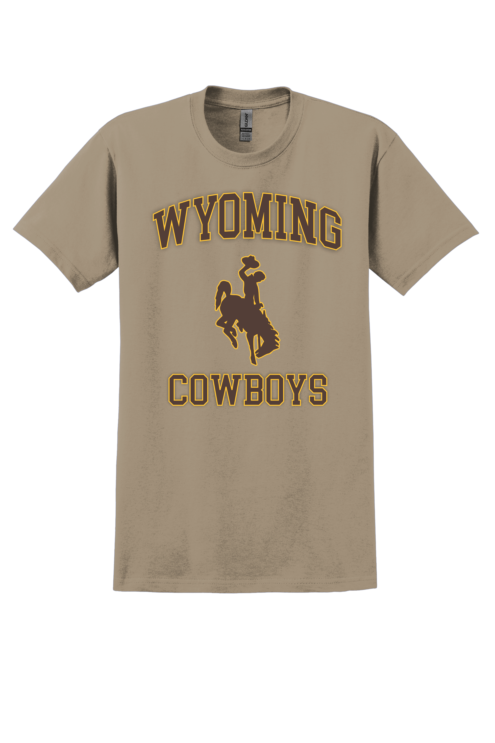 Wyoming Cowboys T-shirt- Tan
