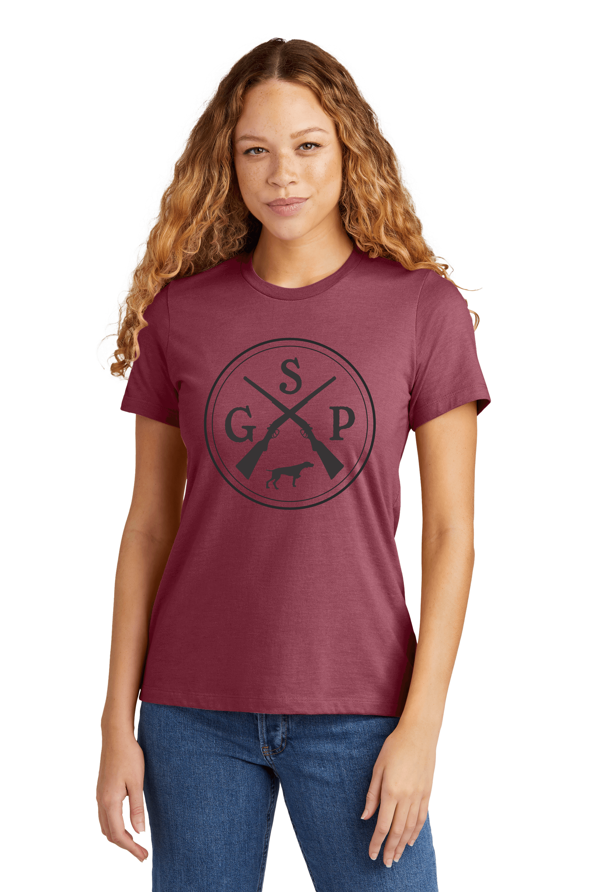 German Shorthaired Pointer T-shirt, GSP T-shirt Large Logo