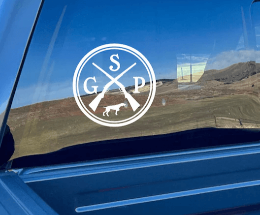 German Shorhaired Pointer Decal, GSP Decal, Wind River Outpost